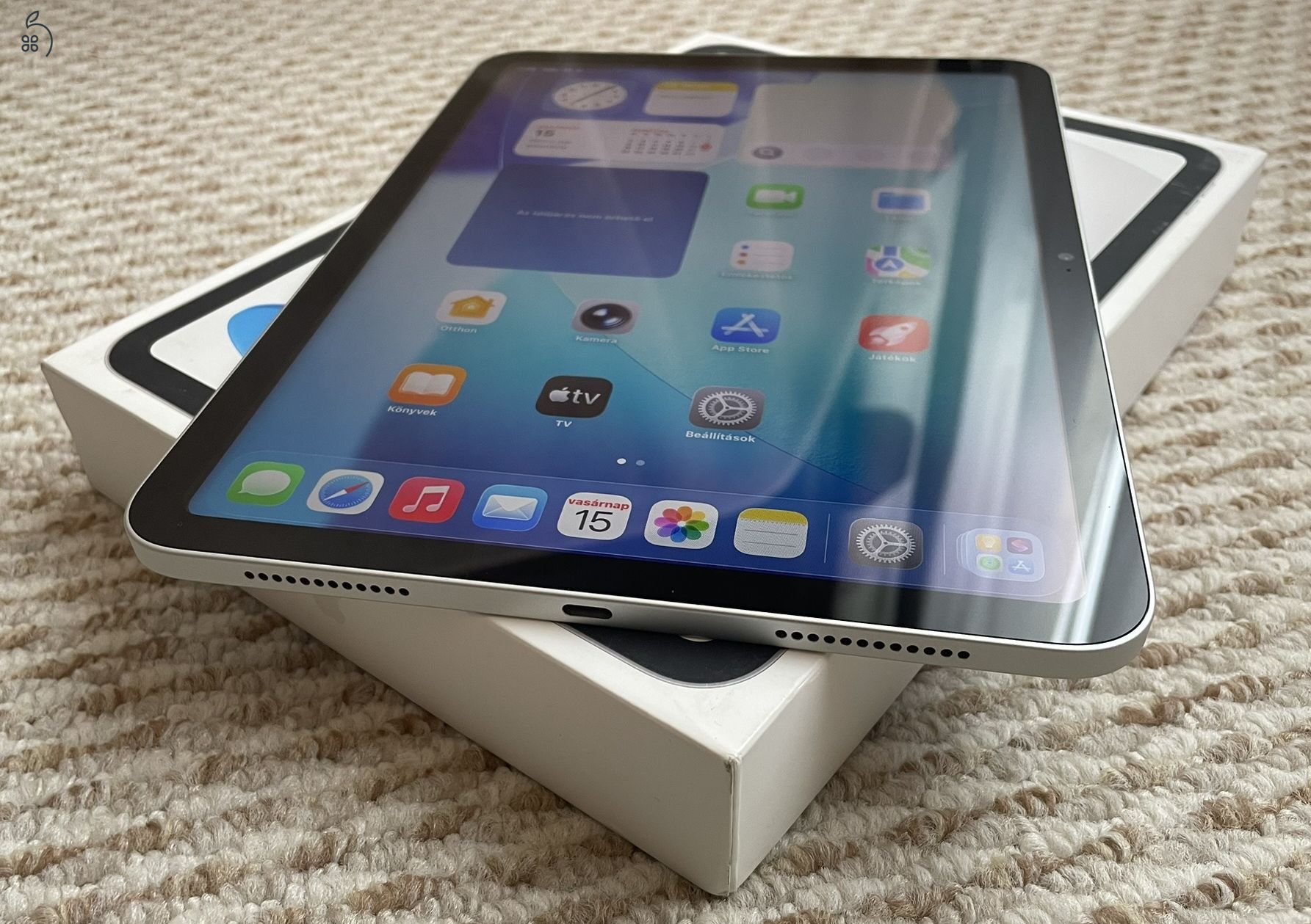 Ipad 10 - Új állapotú - Silver - 64 GB - karcmentes - AKKU 100% 