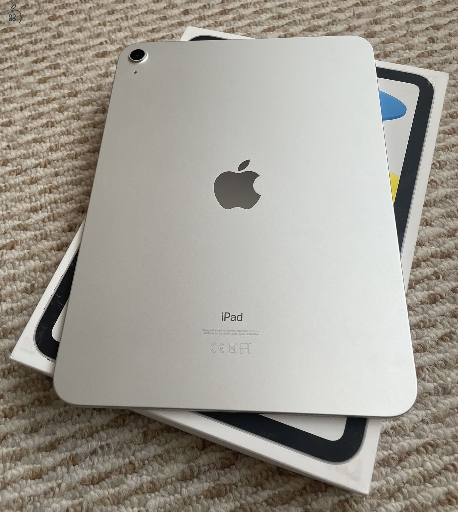 Ipad 10 - Új állapotú - Silver - 64 GB - karcmentes - AKKU 100% 
