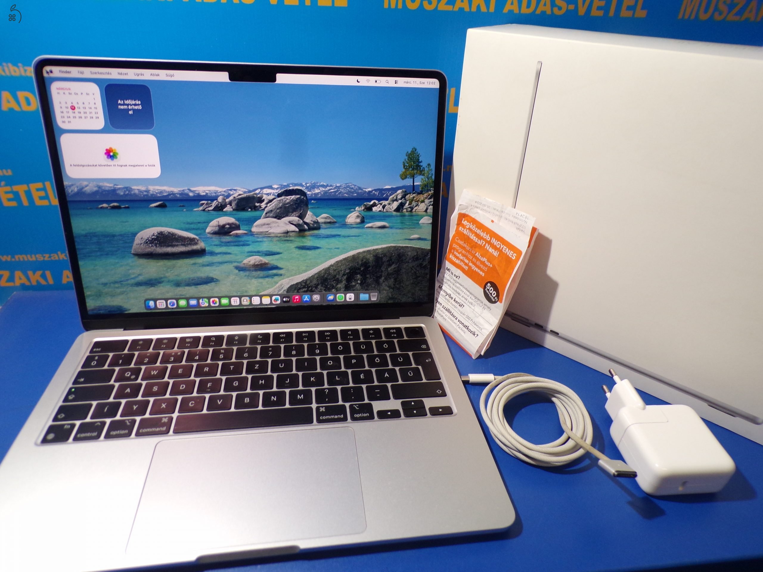 MacBook Air 13″2022 (A2681) GYÁRI GARANCIA 2027.09.26-ig!