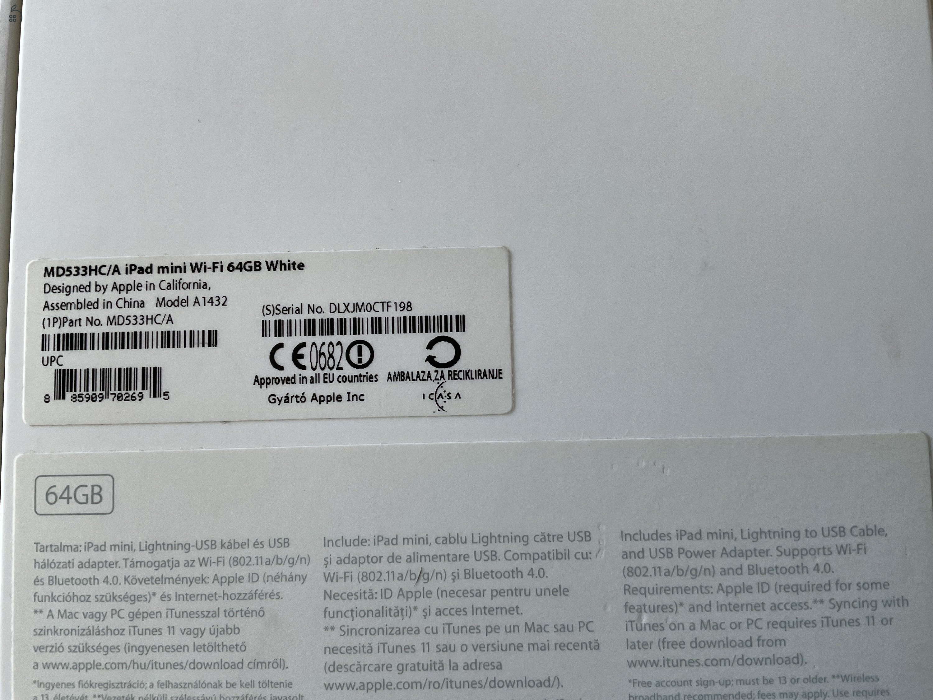 iPad mini  Wi-Fi-s 