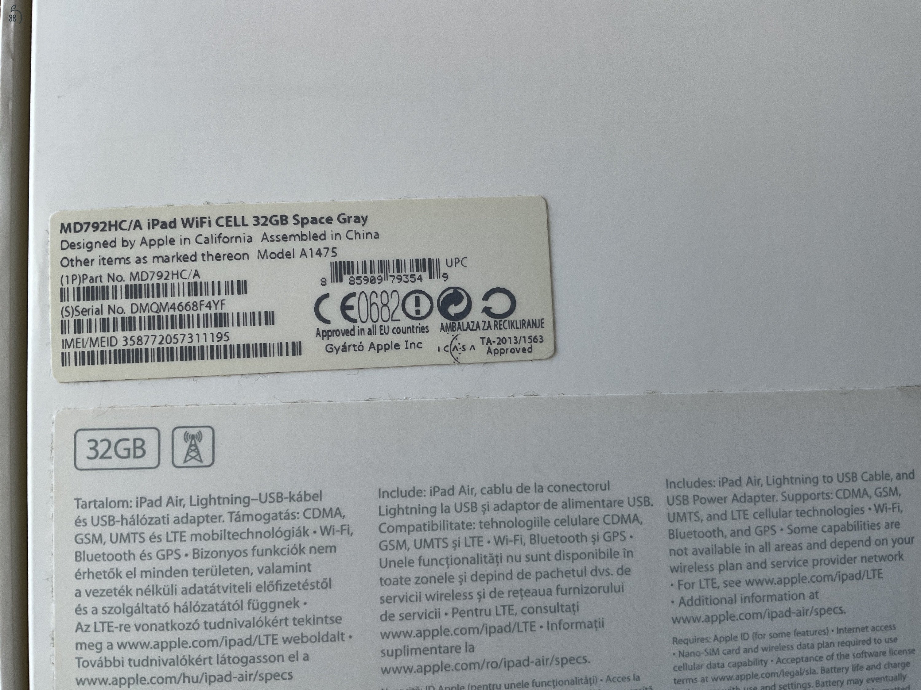 iPad Air 32GB