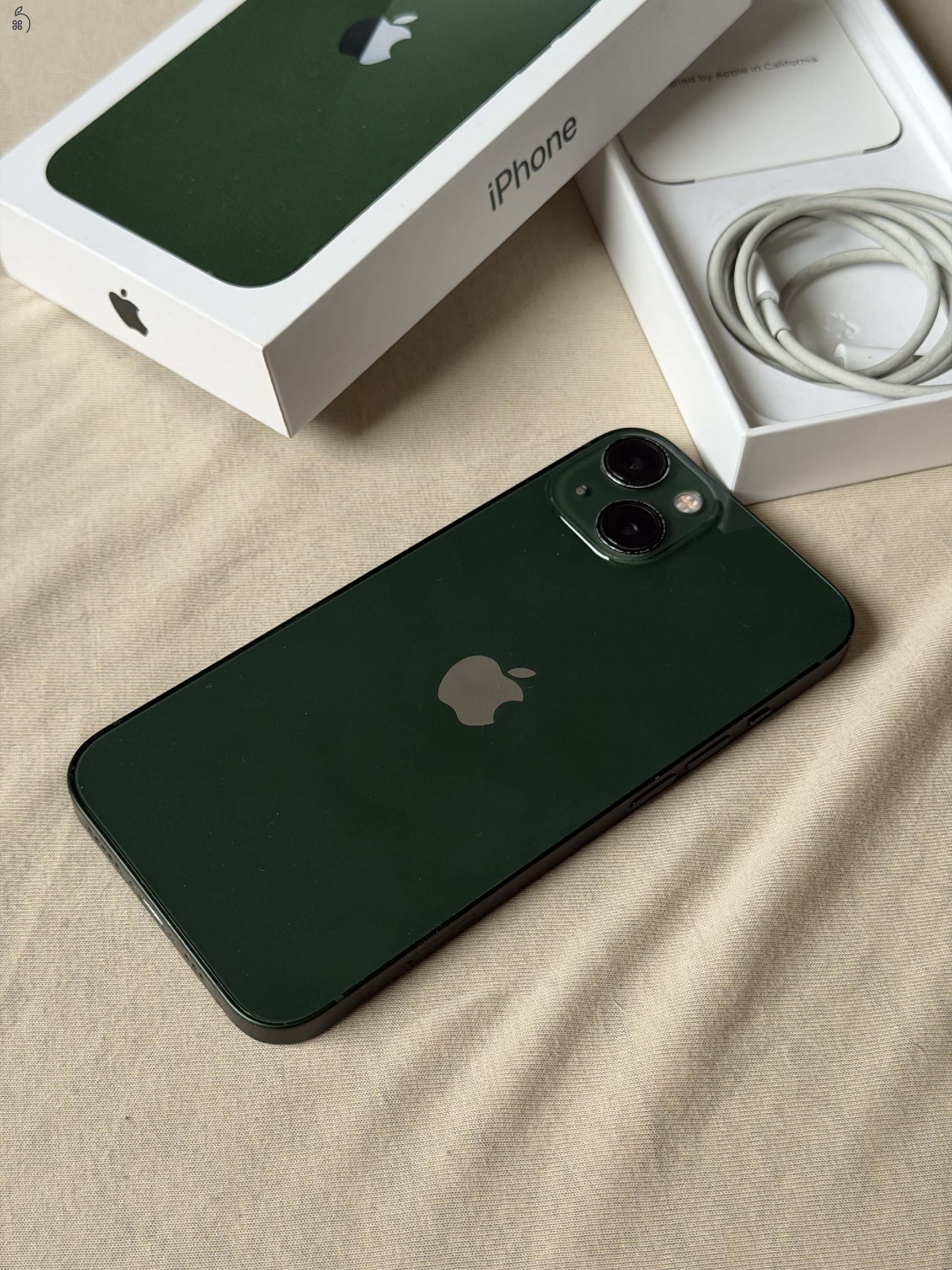 Iphone 13 - 128GB - 86% - gyári tartozékok - ajándék tok