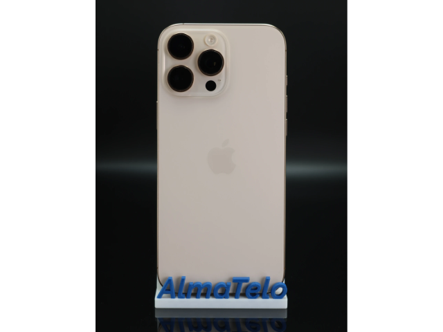 Apple iPhone 16 Pro Max 256 GB Desert Titanium 100% akku - 12 HÓ GARANCIA