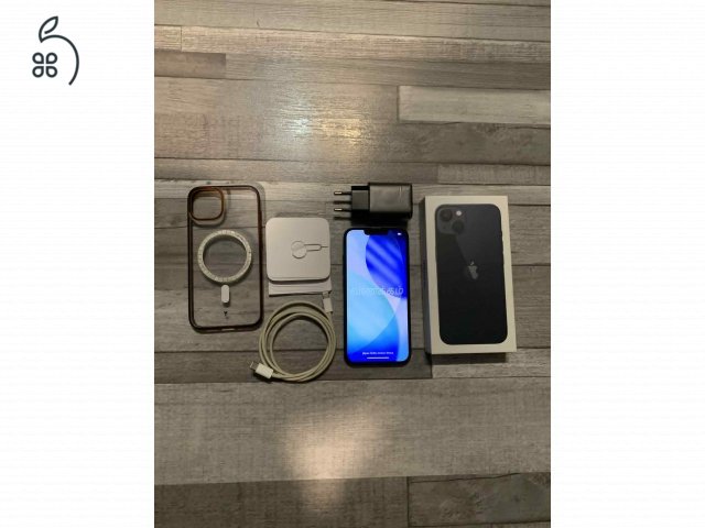Iphone13,128Gb,független,karcmentes,éjfekete,100%akksi,dobozával,töltővel