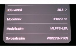 Iphone13,128Gb,független,karcmentes,éjfekete,100%akksi,dobozával,töltővel
