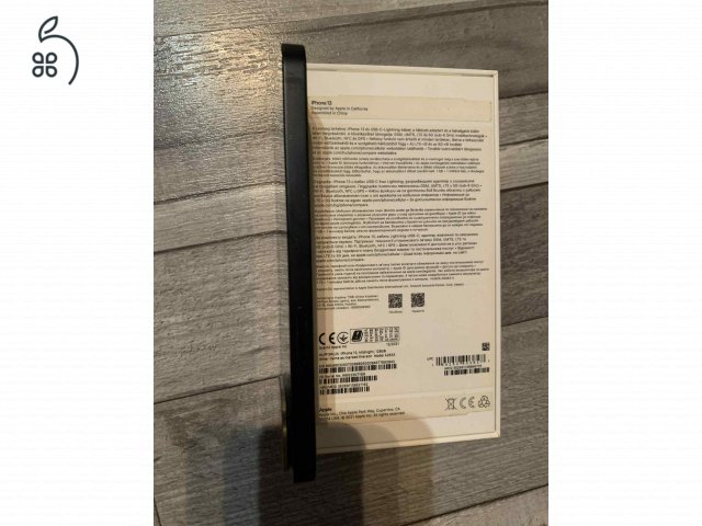 Iphone13,128Gb,független,karcmentes,éjfekete,100%akksi,dobozával,töltővel