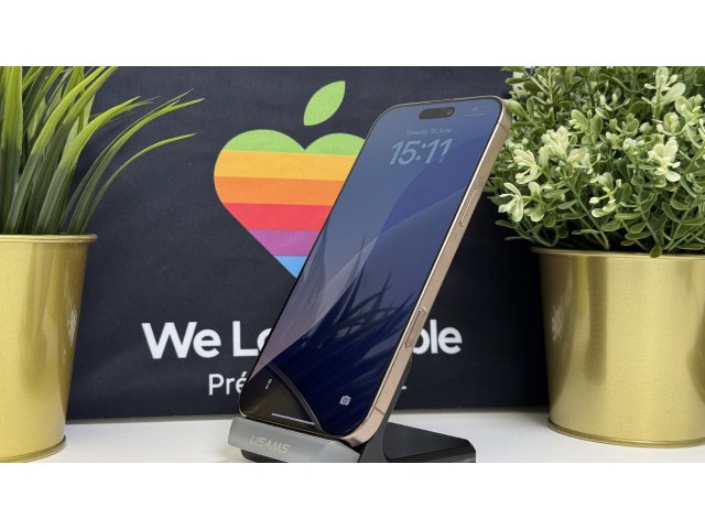 iPhone 16 Pro Max 256GB, Sivatagszínű Titán, Független, Számla, 2 Év Garancia, 92%