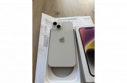 Iphone 14 kártyafüggetlen 128 gb fehér hibátlan