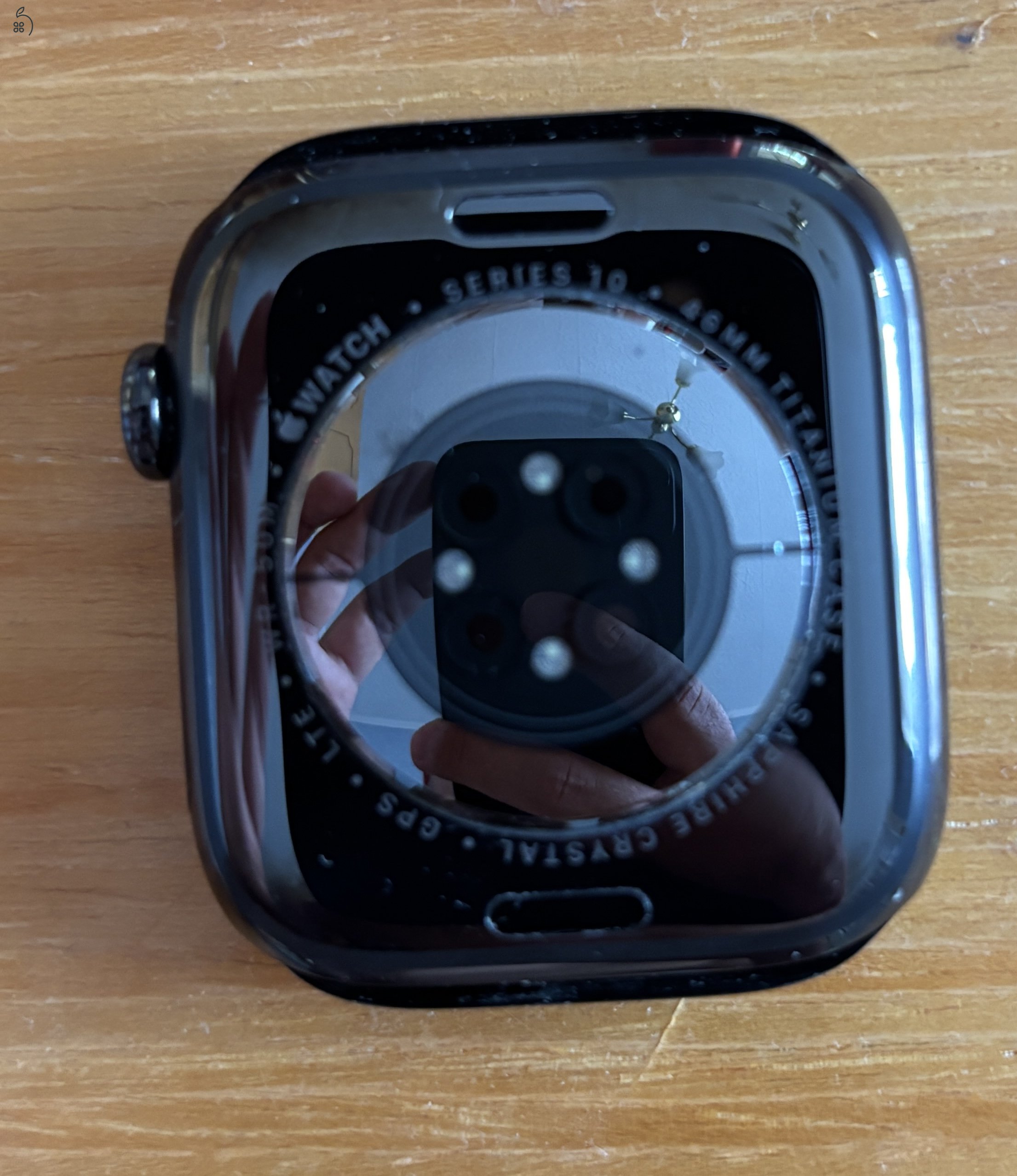 Apple Watch Series 10 46mm, fekete, Titanium, Cellular+GPS, 91% akkumlátor