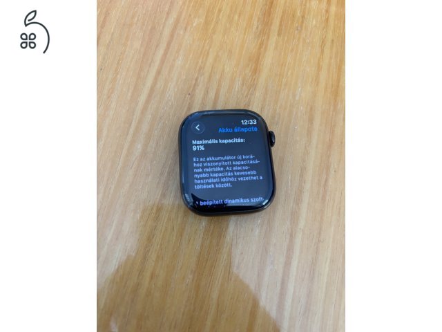 Apple Watch Series 10 46mm, fekete, Titanium, Cellular+GPS, 91% akkumlátor