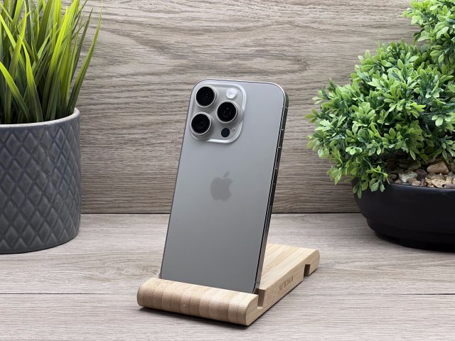 Hibátlan iPhone 16 Pro Natural Titanium 128GB 2 ÉV Garanciával 91%
