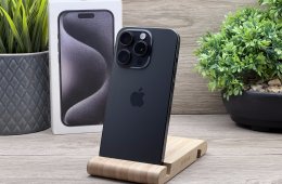 iPhone 15 Pro Black Titanium 256GB 2 ÉV Garanciával 90%
