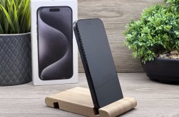 iPhone 15 Pro Black Titanium 256GB 2 ÉV Garanciával 90%