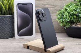 iPhone 15 Pro Black Titanium 256GB 2 ÉV Garanciával 90%