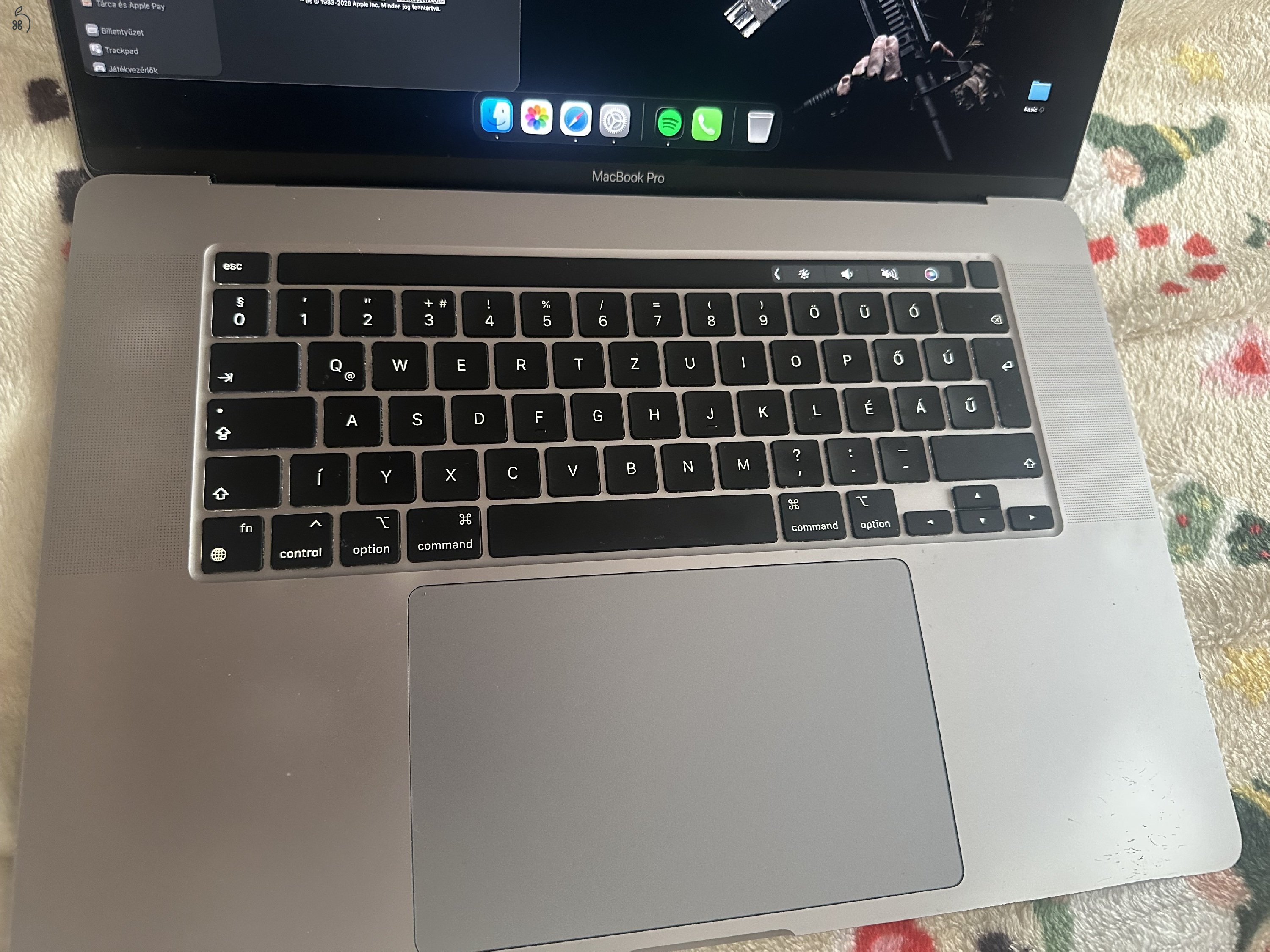 Macbook Pro Touchbar 16” 2019