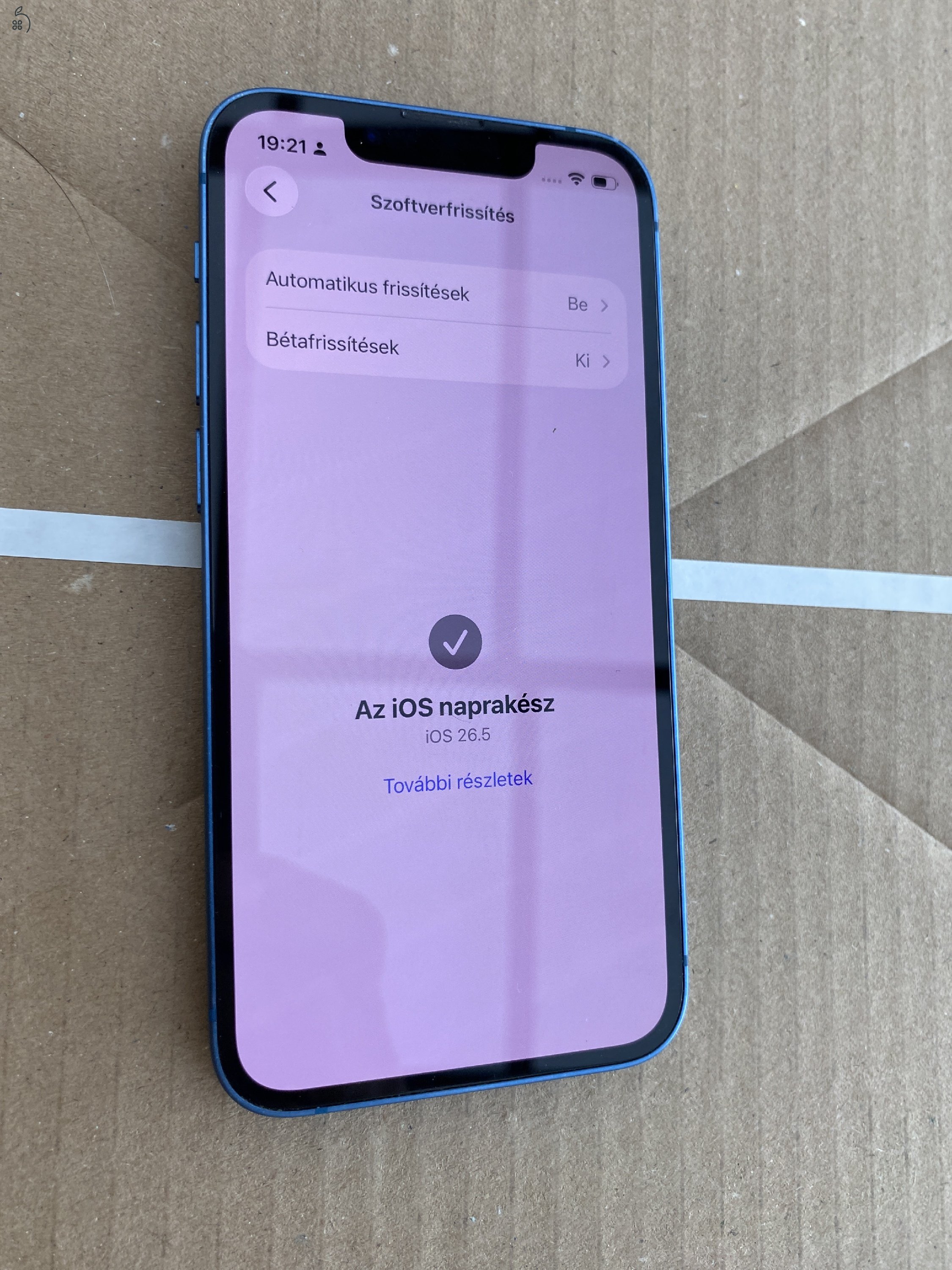 iPhone 13 mini  128 gb kék .
