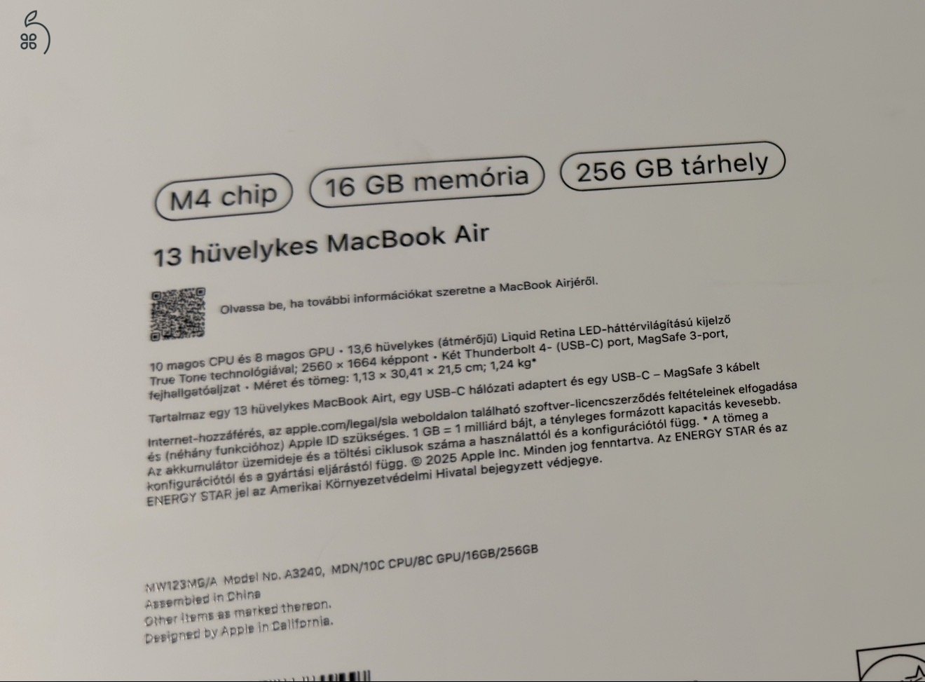 3 év GARANCIA - HIBÁTLAN Apple MacBook Air 13