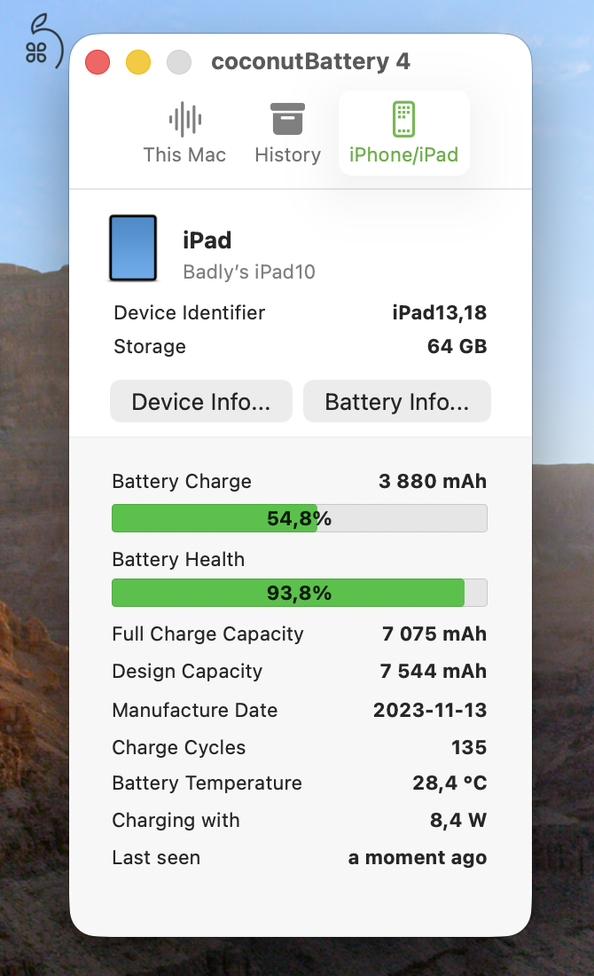 Eladó sárga iPad 10 64GB szép állapotban