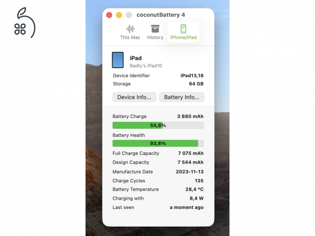 Eladó sárga iPad 10 64GB szép állapotban