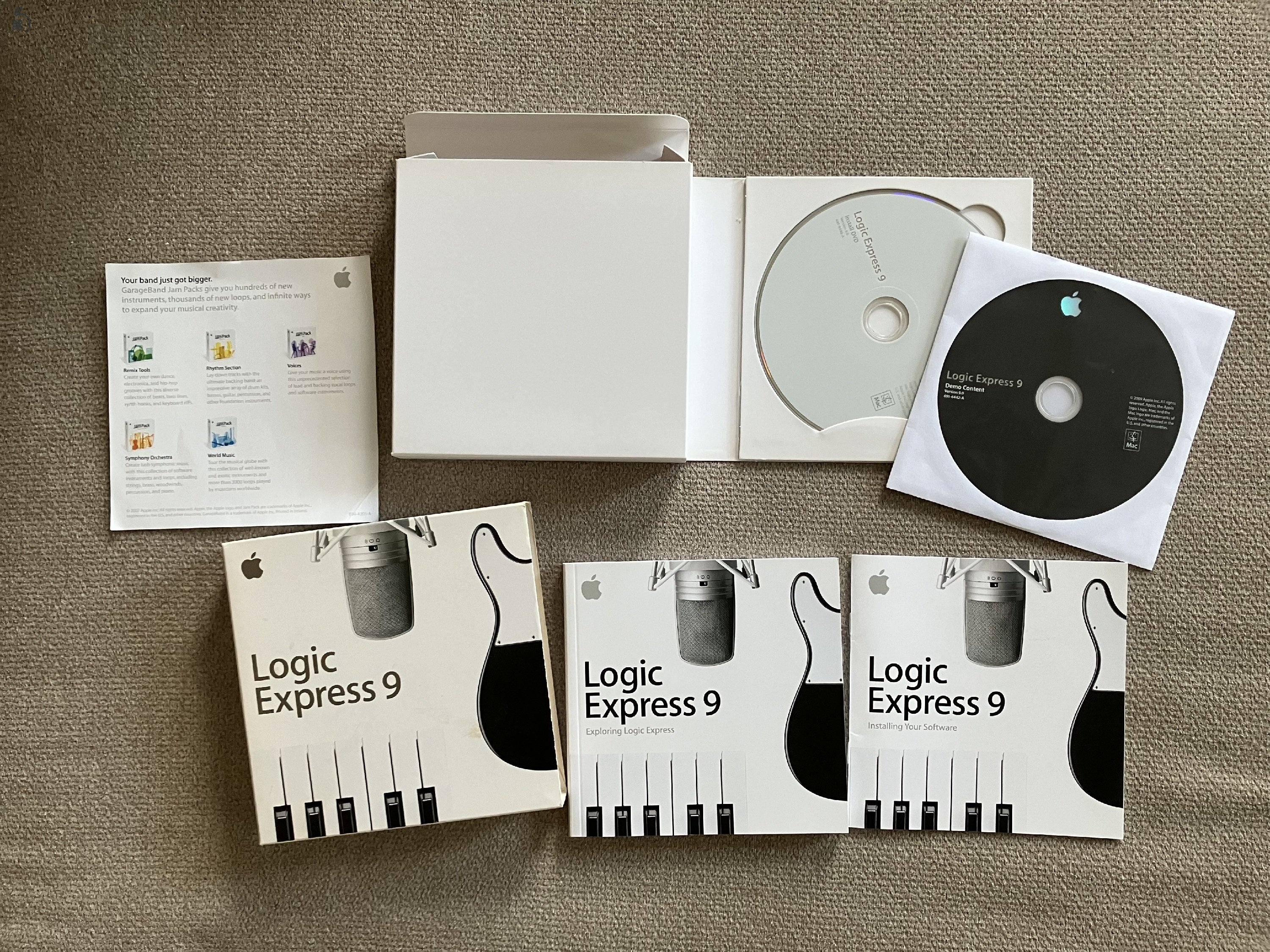 Apple Logic Express 9 zeneszerkesztő program 2 DVD