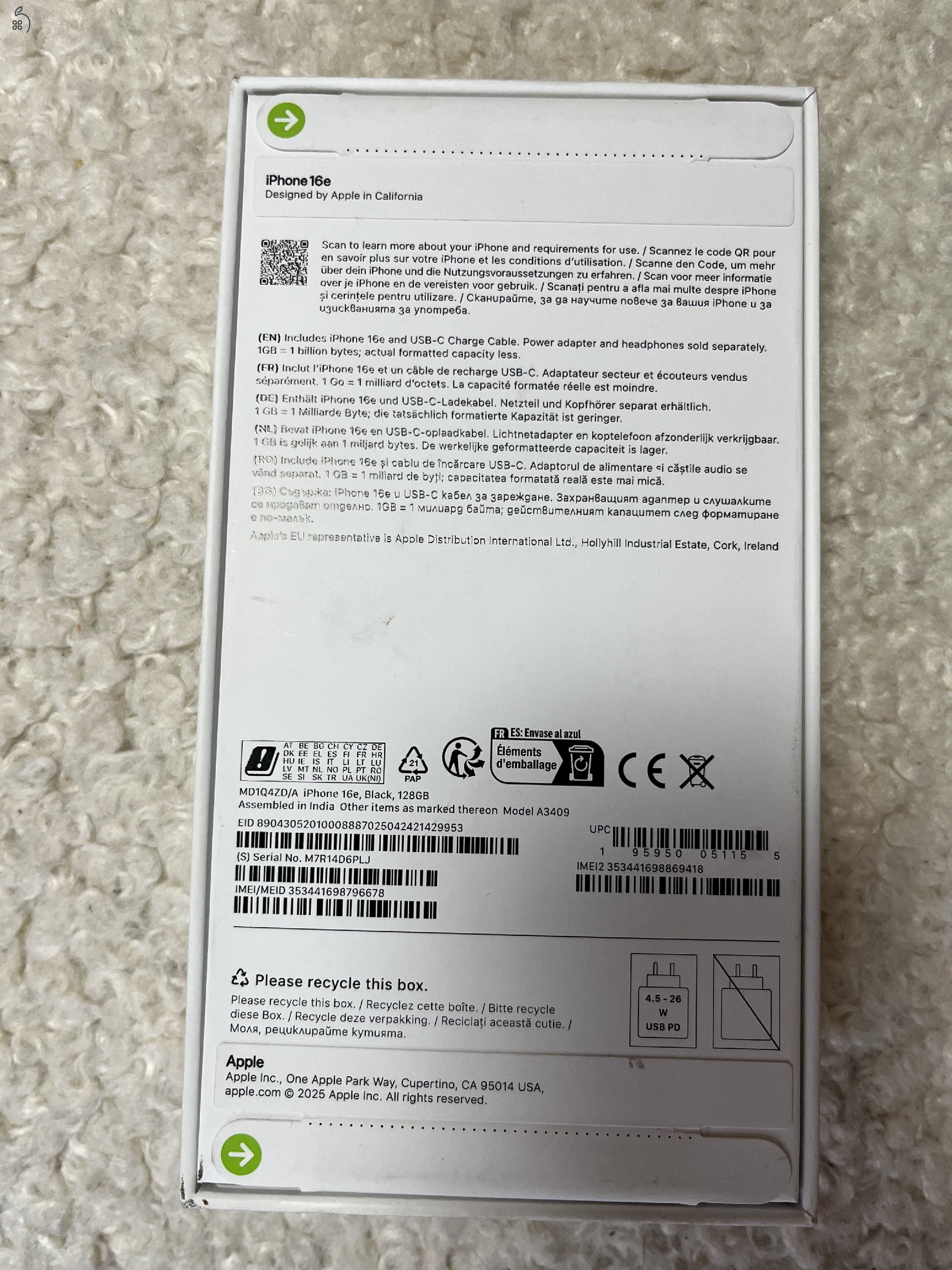 iPhone 16e 128GB Új!