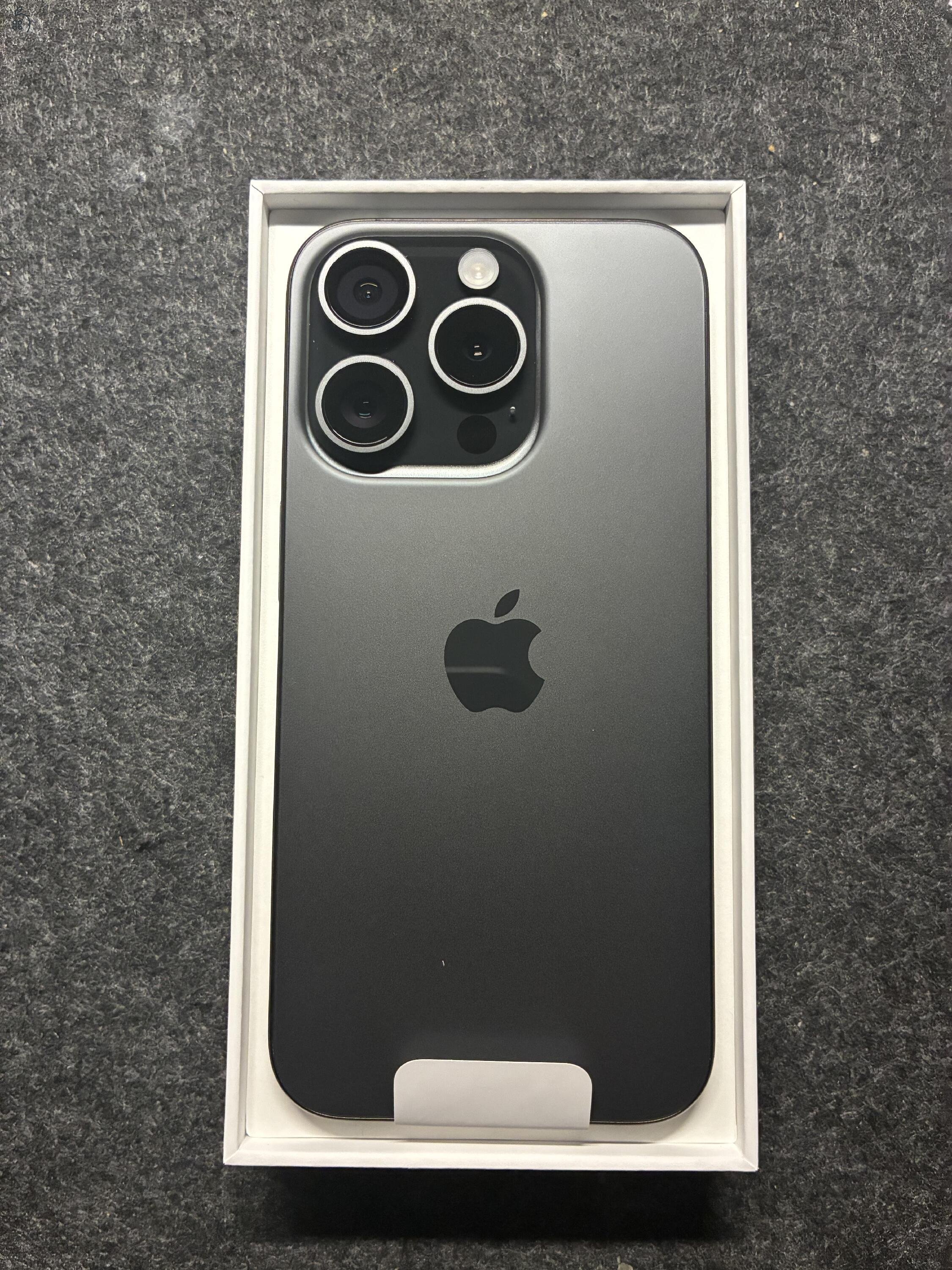 Eladó független iPhone 15Pro 128 GB Fekete - ÚJ!!!!!!
