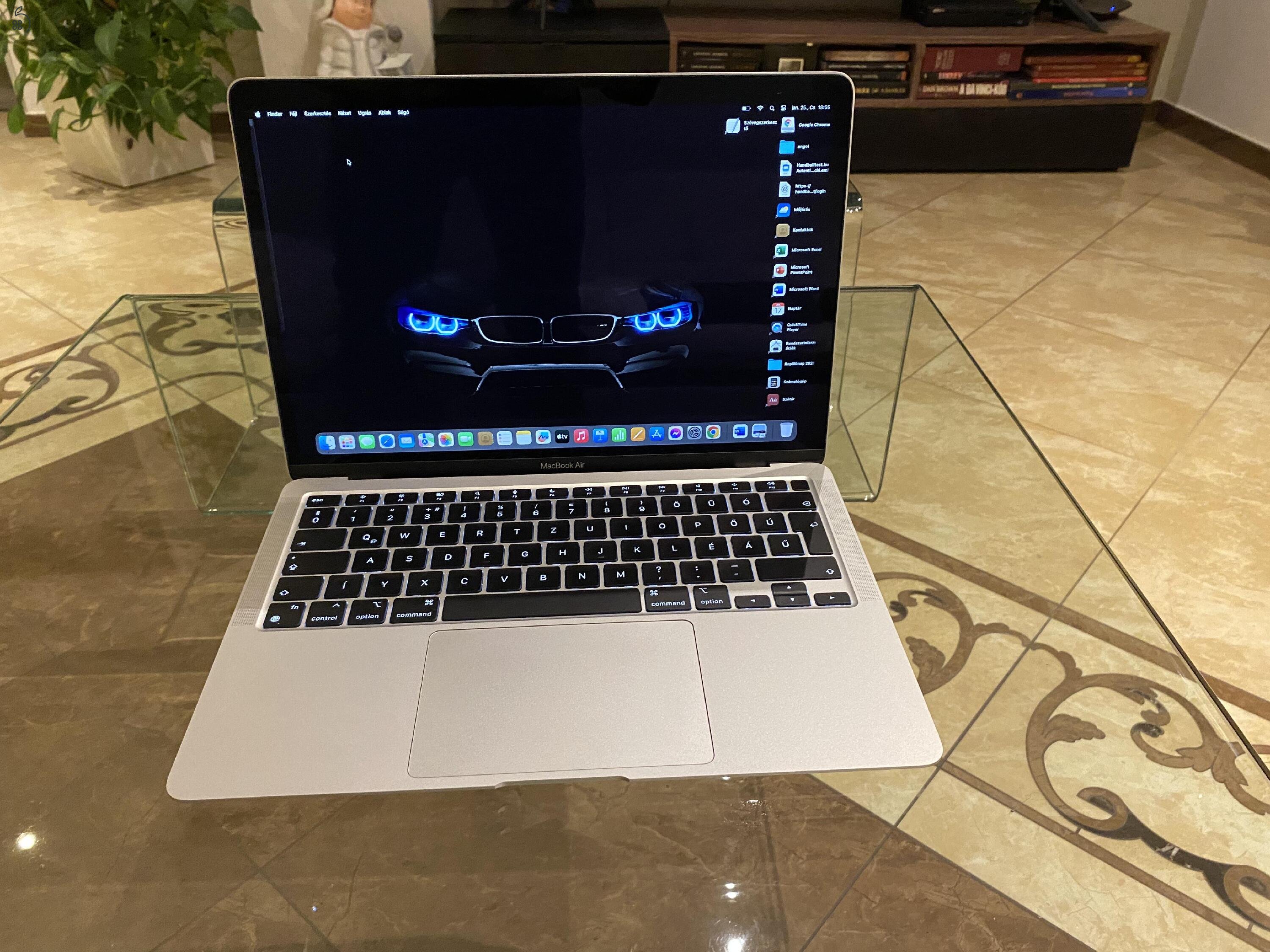 MacBook Air M1 makulátlan állapotban eladó, 16gb/256gb 