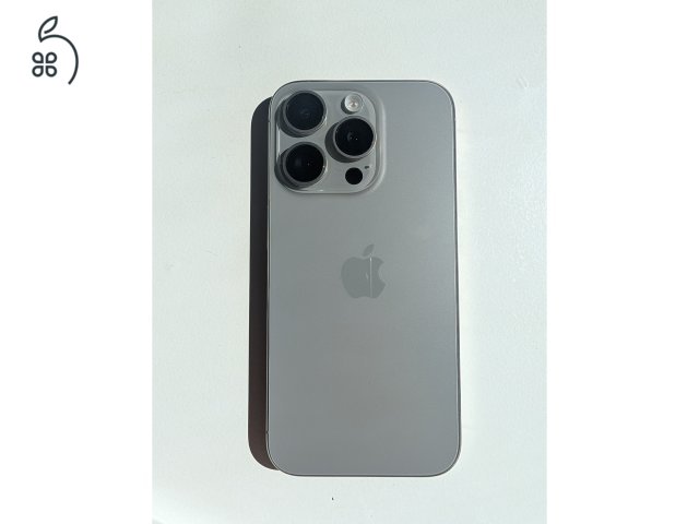 ELADÓ iPhone 15 Pro 256 GB Natúr titán színben hibátlan állapotban