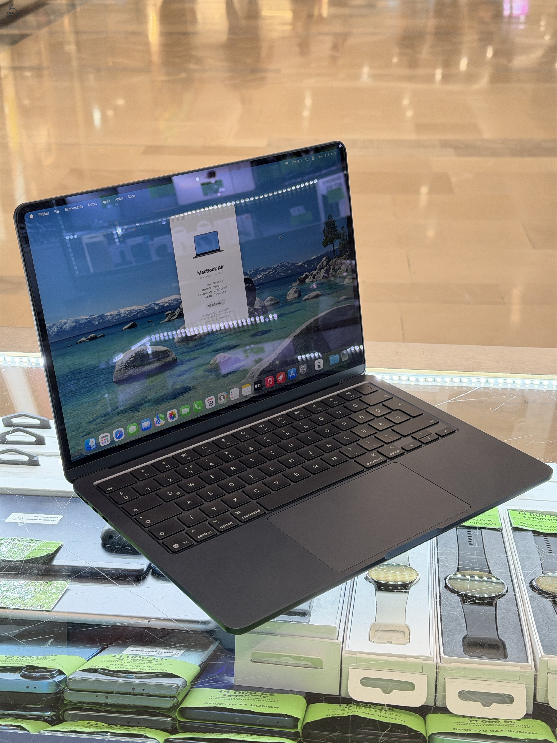 Apple MacBook Air 13” M4 2025 16/256GB, 100% akksi