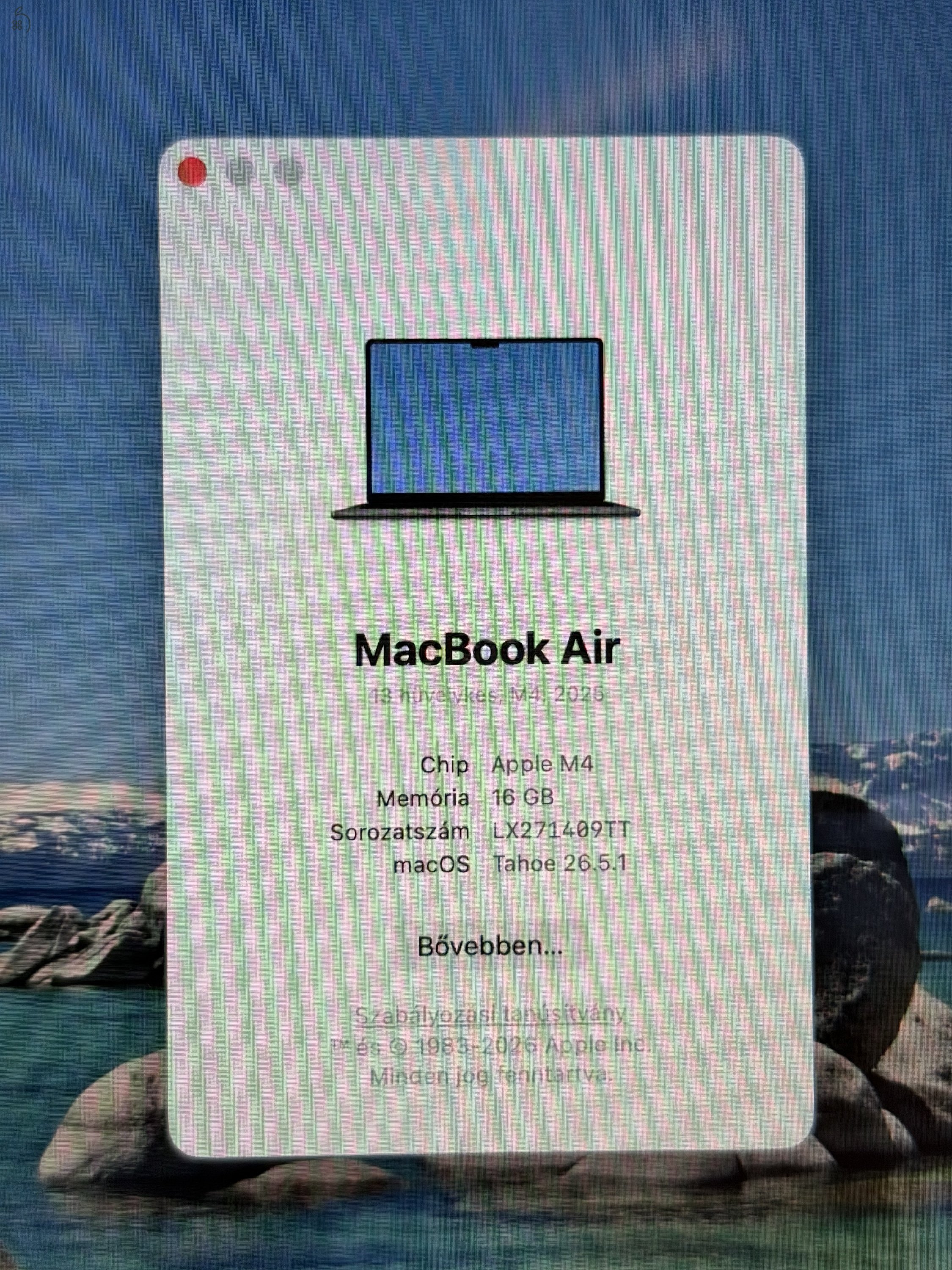 Apple MacBook Air 13” M4 2025 16/256GB, 100% akksi