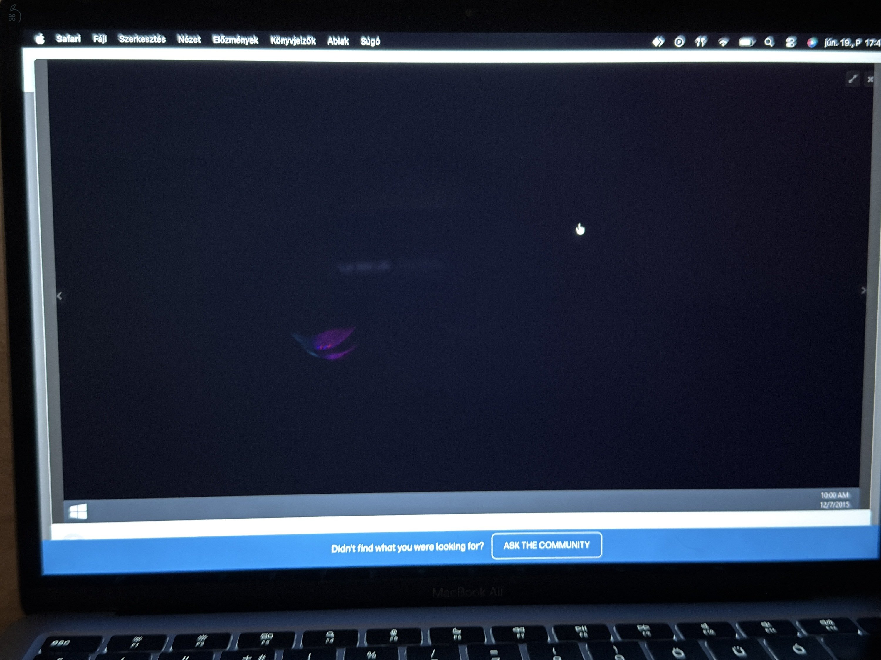 MACBOOK AIR  M1 / 8GB 512GB SSD/ MAGYAR  / HASZNÁLT JÓ ÁLLAPOTÚ 
