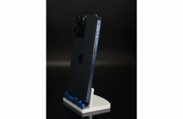 Apple iPhone 15 Pro Max 256 GB Blue Titanium 100% akku - 12 HÓ GARANCIA