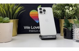 iPhone 16 Pro 128GB, Fehér Titán, Független, Számla, 2 Év Garancia, 94%