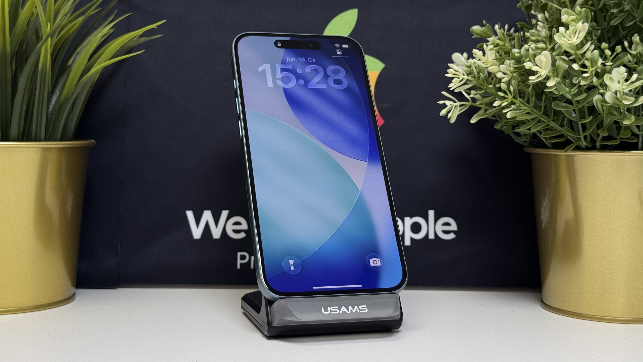 iPhone 16 Plus 128GB, Récezöld, Független, Számla, 2 Év Garancia, 89%