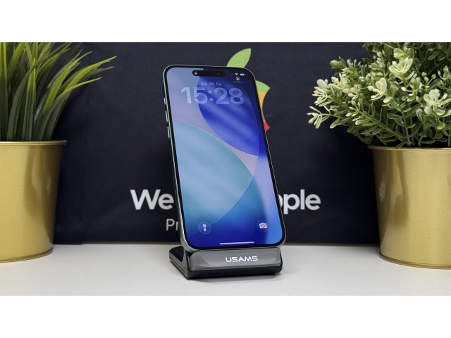 iPhone 16 Plus 128GB, Récezöld, Független, Számla, 2 Év Garancia, 89%