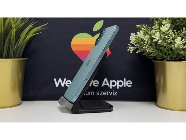 iPhone 16 Plus 128GB, Récezöld, Független, Számla, 2 Év Garancia, 89%