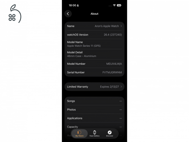 Apple watch s11 46mm aluminium Gps