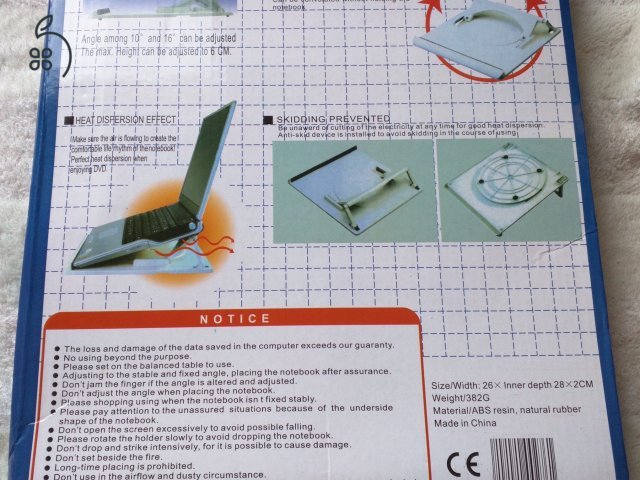 Mac laptop tartó (univerzális méret függő)