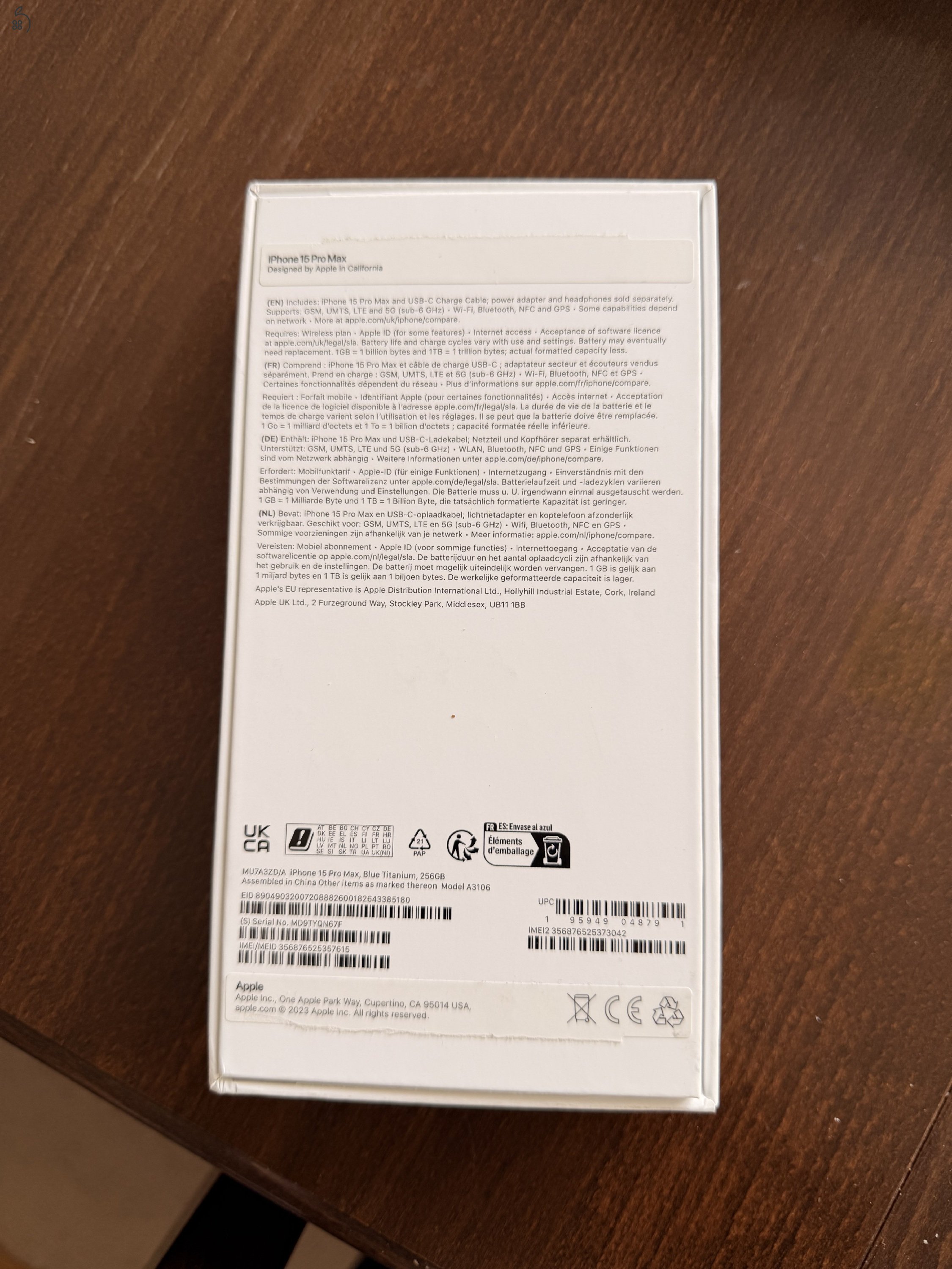 Iphone 15 pro max 256
