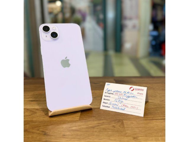 Apple iPhone 14 Plus - 128GB - Lila - 100% akku - Újszerű ( 87.)