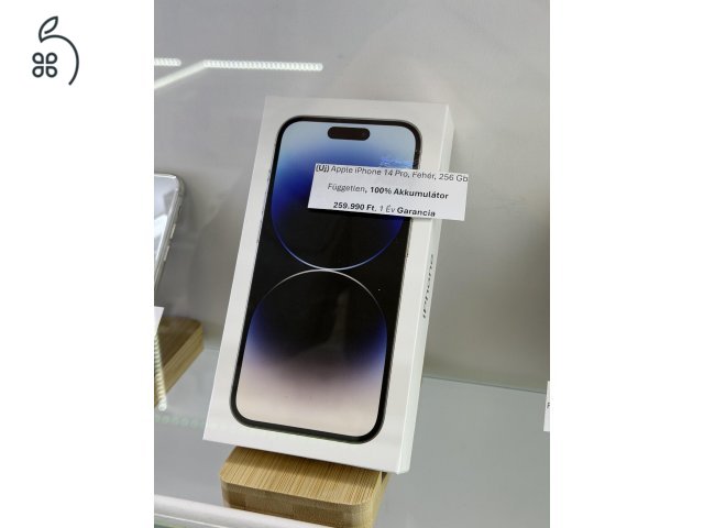 (Új) Apple iPhone 14 Pro, 256Gb, Kártyafüggetlen, 1 Év Garancia
