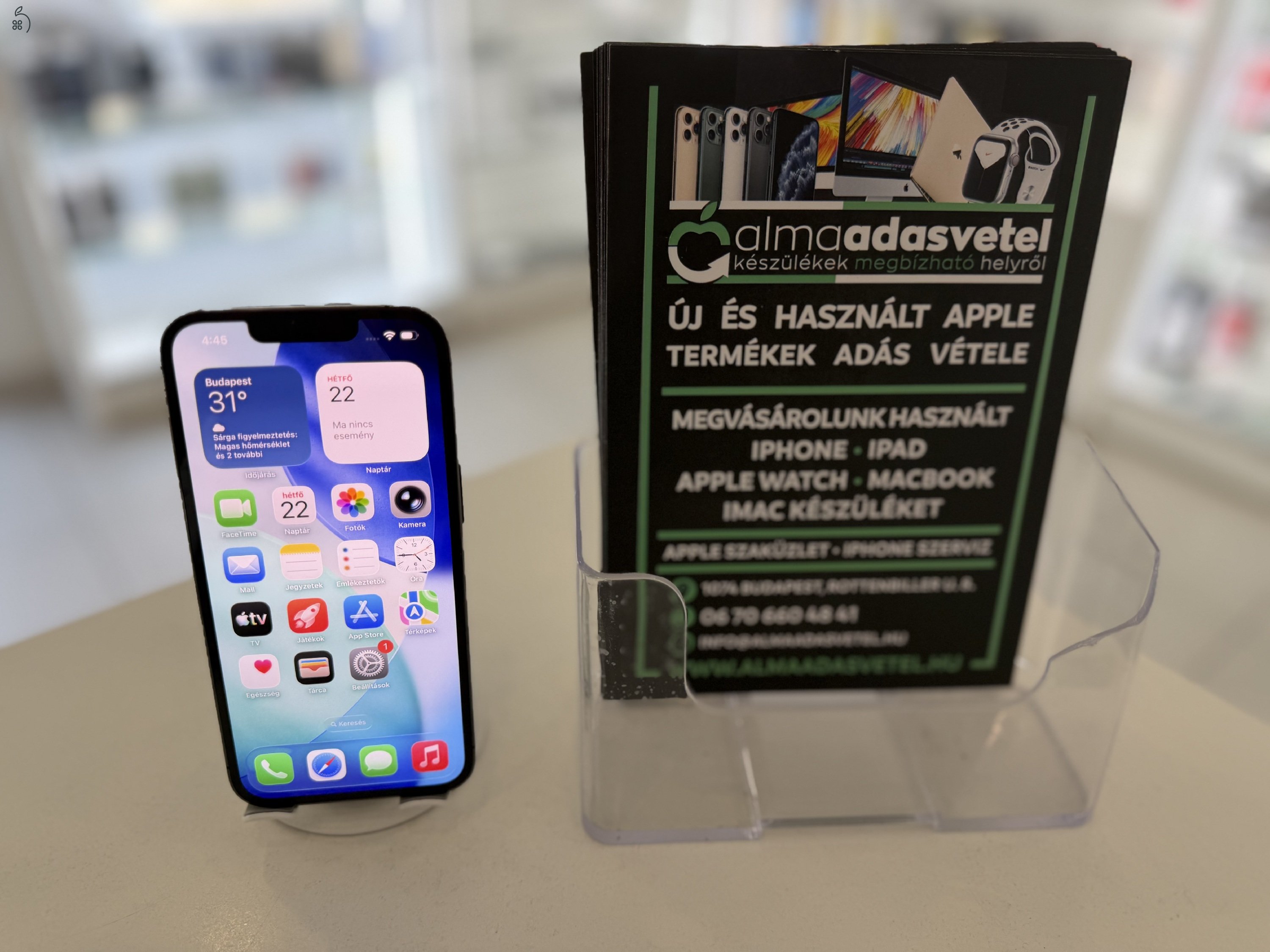 iPhone 13 Pro 256GB Független Újszerű/1 hónap gar./Akku 83%/p4927