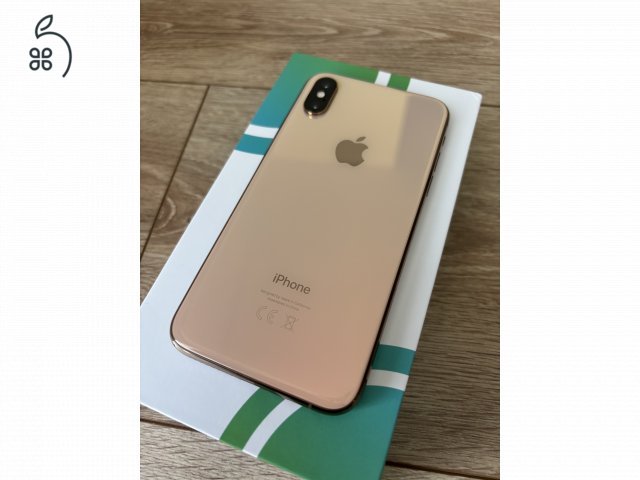 iPhone XS 64 GB, arany színben, újszerű állapotban. 100% akku