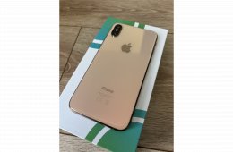iPhone XS 64 GB, arany színben, újszerű állapotban. 100% akku