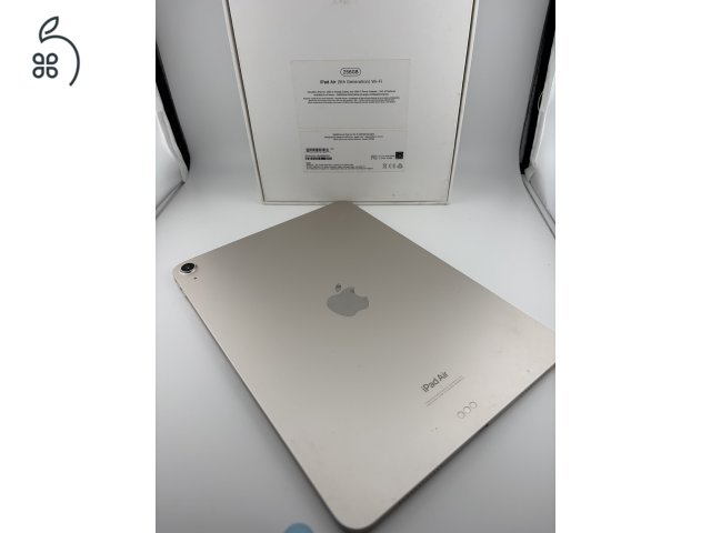 iPad Air 5 (M1) – Ritka 256GB tárhely – Starlight – Karcmentes, dobozában