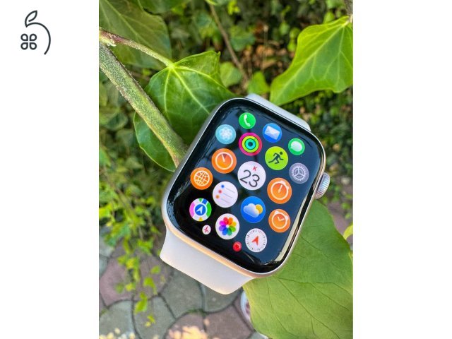 Apple Watch Series 9 GPS, 41 mm-es rózsaszín alumíniumtok + világos rózsaszín körpánt – 4‑es méret