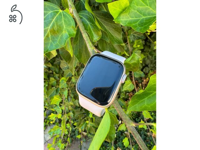 Apple Watch Series 9 GPS, 41 mm-es rózsaszín alumíniumtok + világos rózsaszín körpánt – 4‑es méret