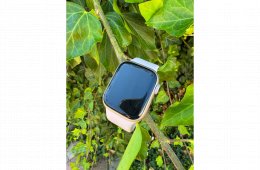 Apple Watch Series 9 GPS, 41 mm-es rózsaszín alumíniumtok + világos rózsaszín körpánt – 4‑es méret