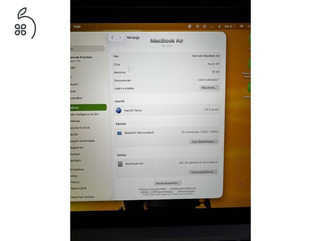 MacBook Air M1 512GB ssd 16GB Ram