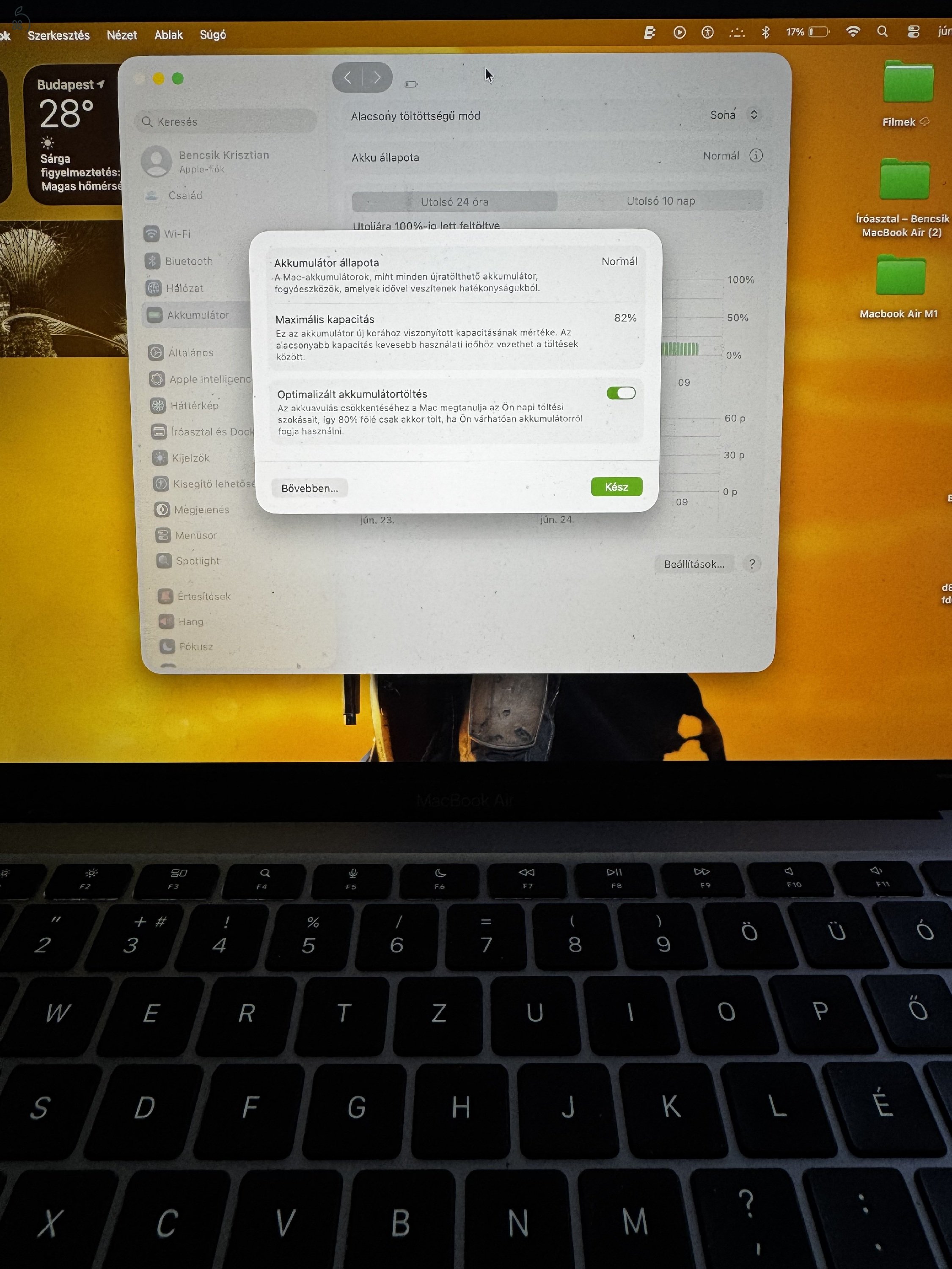 MacBook Air M1 512GB ssd 16GB Ram